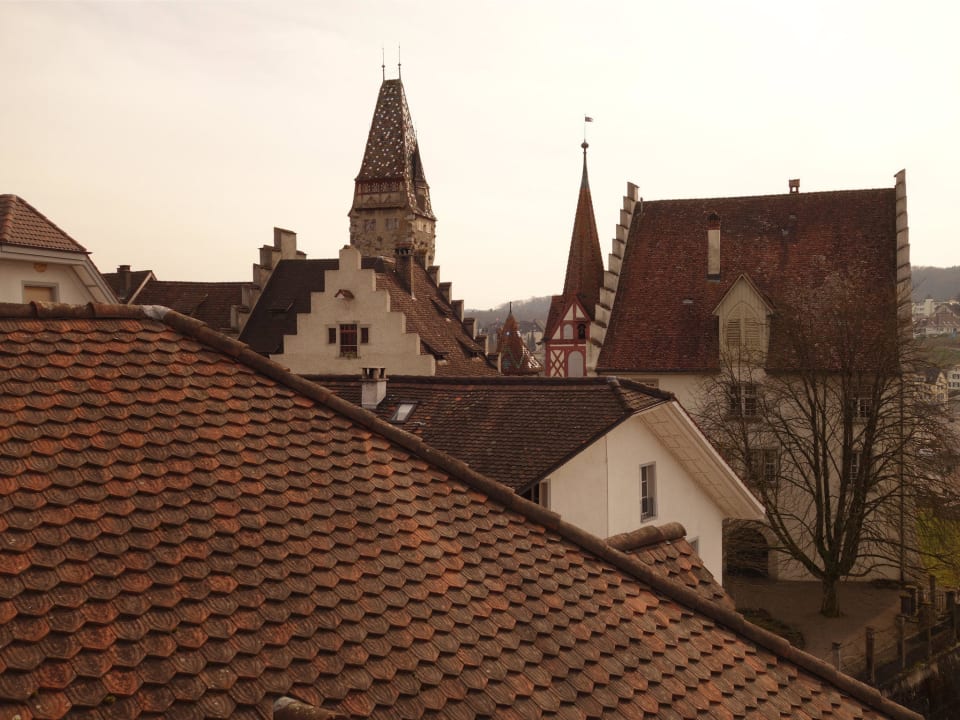 .. über die Dächer von Bremgarten  Hotel Sonne