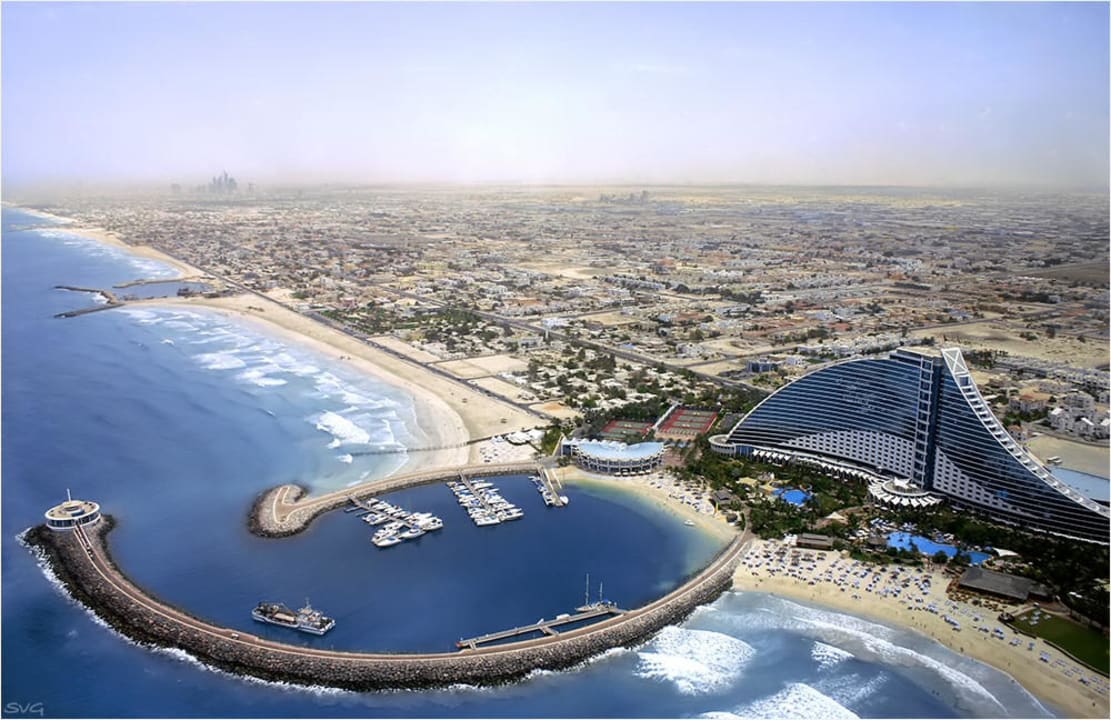 Blick vom Burj Al Arab Jumeirah Beach Hotel