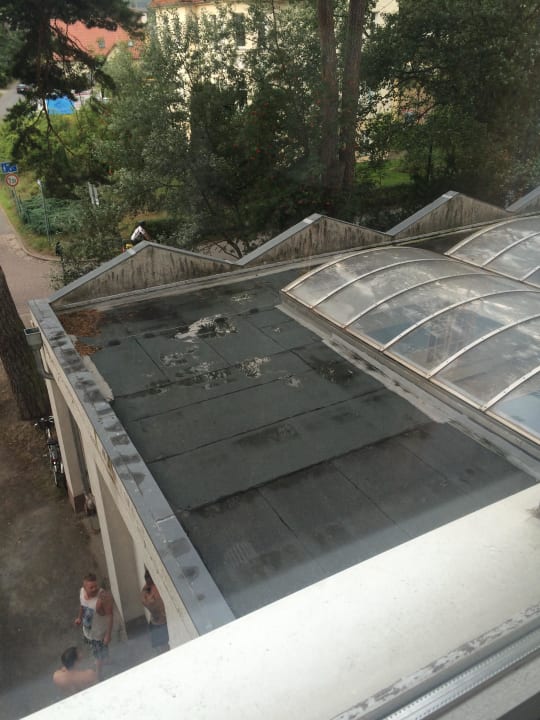 Aussicht auf das Schwimmbad Strandhotel Ahlbeck