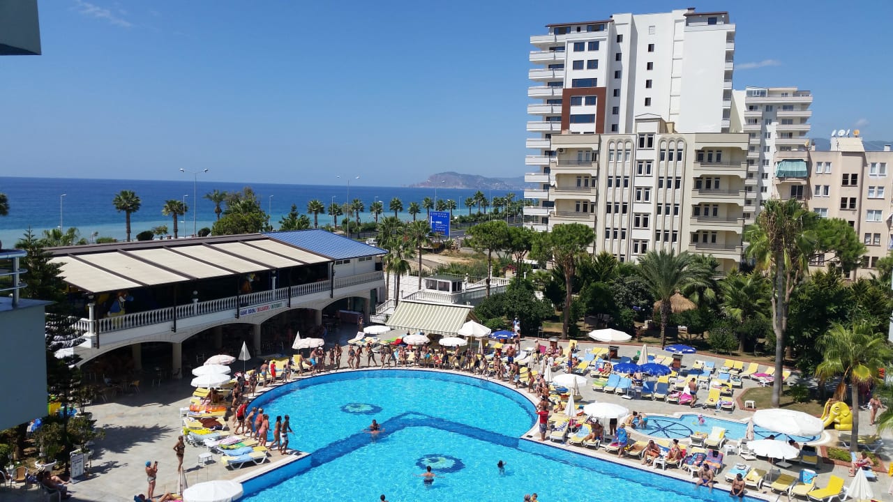 Ausblick vom Balkon  Senza Grand Santana Hotel