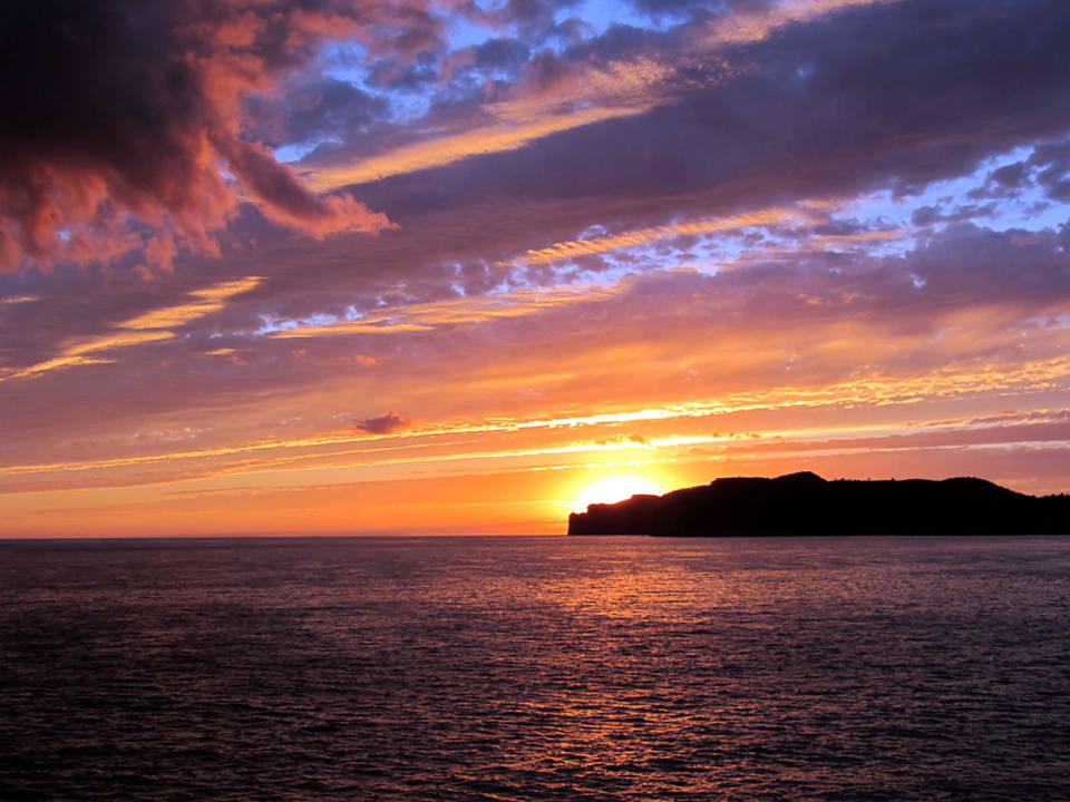 Umwerfender Sonnenuntergang jeden Abend Sentido Fido Punta del Mar – Adults only