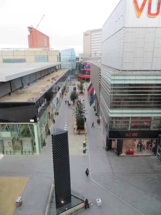 Ausblick vom Hotel Richtung Shopping-Mall  Hyatt Regency London Stratford