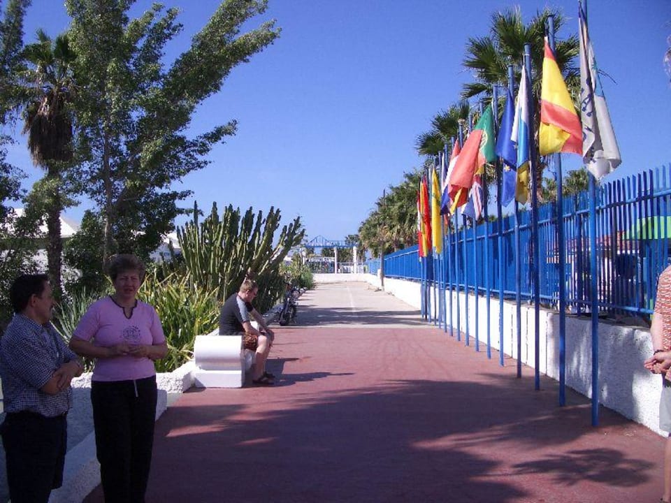 Eingangsbereich Hotel Bungalows Duna Flor