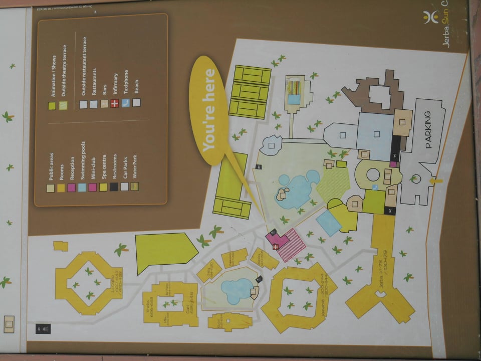 Plan von der Hotelanlage Djerba Sun Beach Hotel & Spa