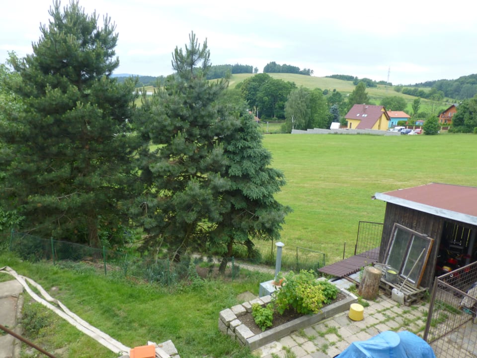 Blcik auf den Hinterhof Penzion Astra