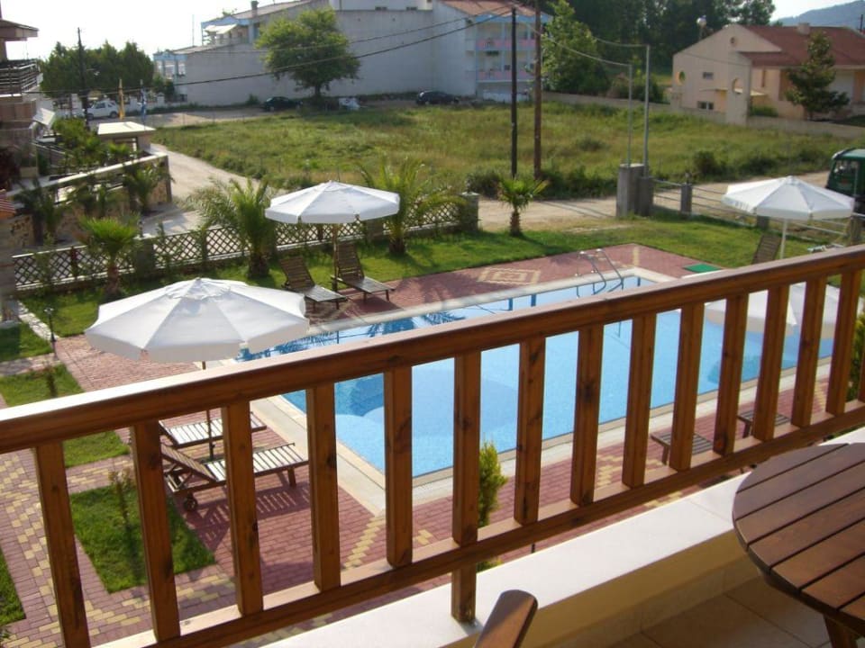 Ausblick 1.Stock zum Pool Villa Angelo