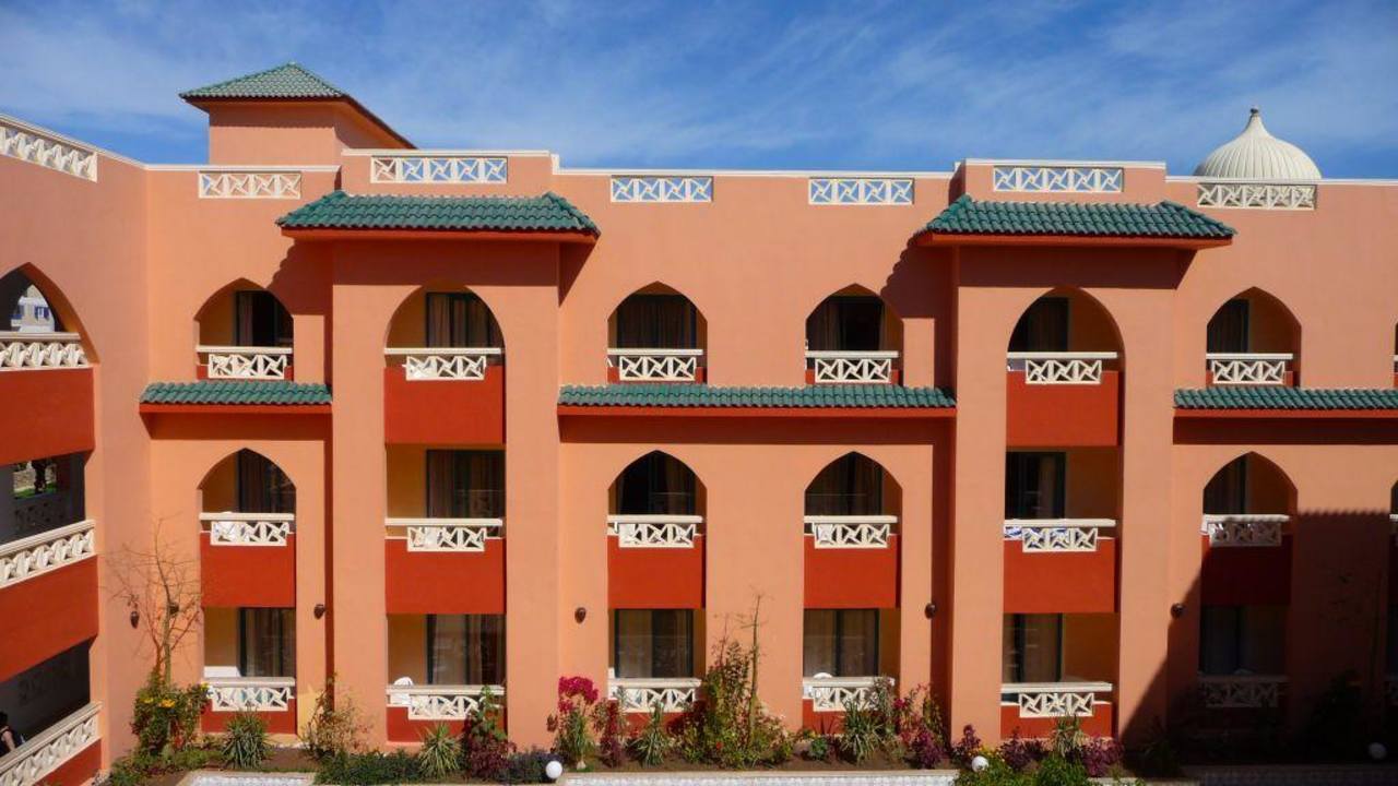 Blick auf den Innenhof Pickalbatros Aqua Park Resort - Hurghada