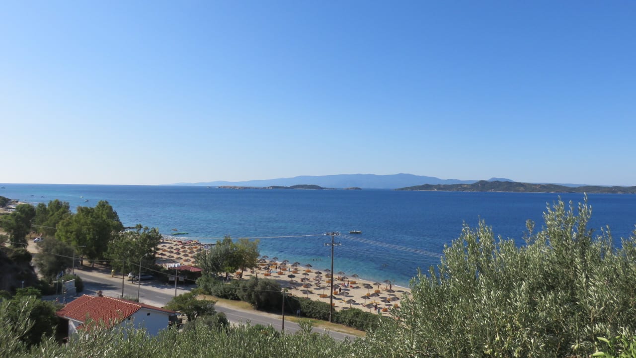 Ausblick Akrathos Beach Hotel