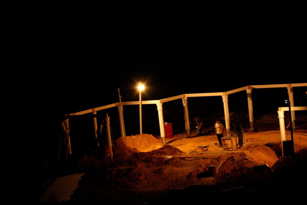 Baustelle bei Nacht Iberostar Selection Royal El Mansour