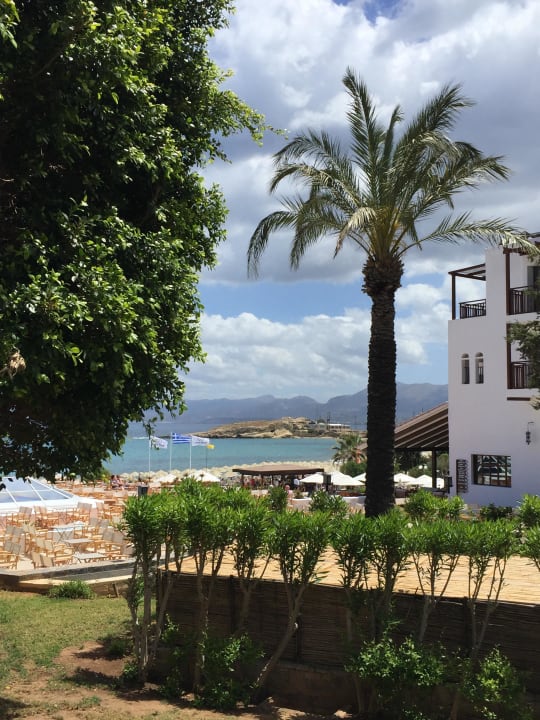 Ausblick von Terrasse des Bungalows Creta Maris Resort