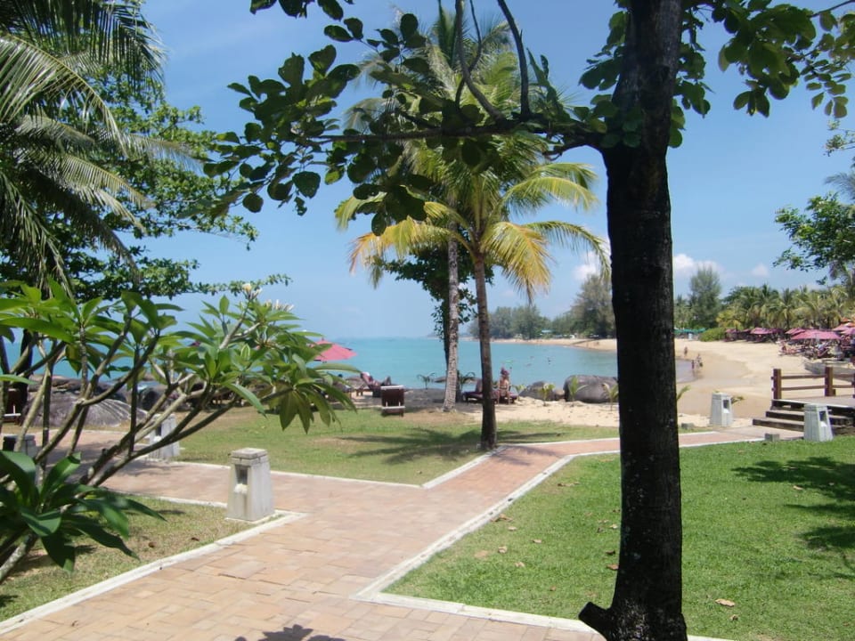 Aussicht von unserer Terrasse Khaolak Laguna Resort