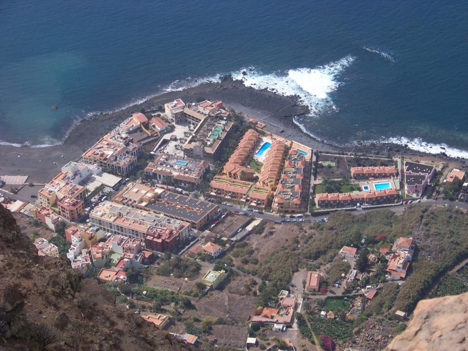 Blick aus 600 m Höhe Apartments Las Tres Palmeras