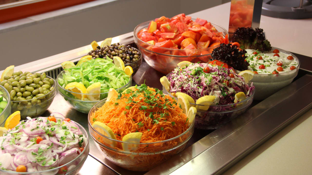 Salad buffet Rethymno Village