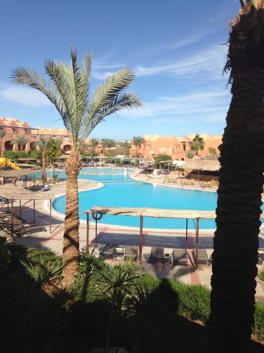 Blick aus dem Zimmerfenster Jaz Makadi Oasis Resort