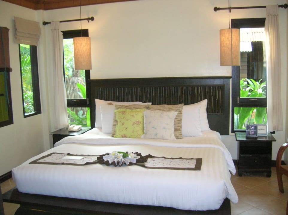 Unser Bett bei der Ankunft NH Collection Samui Peace Resort