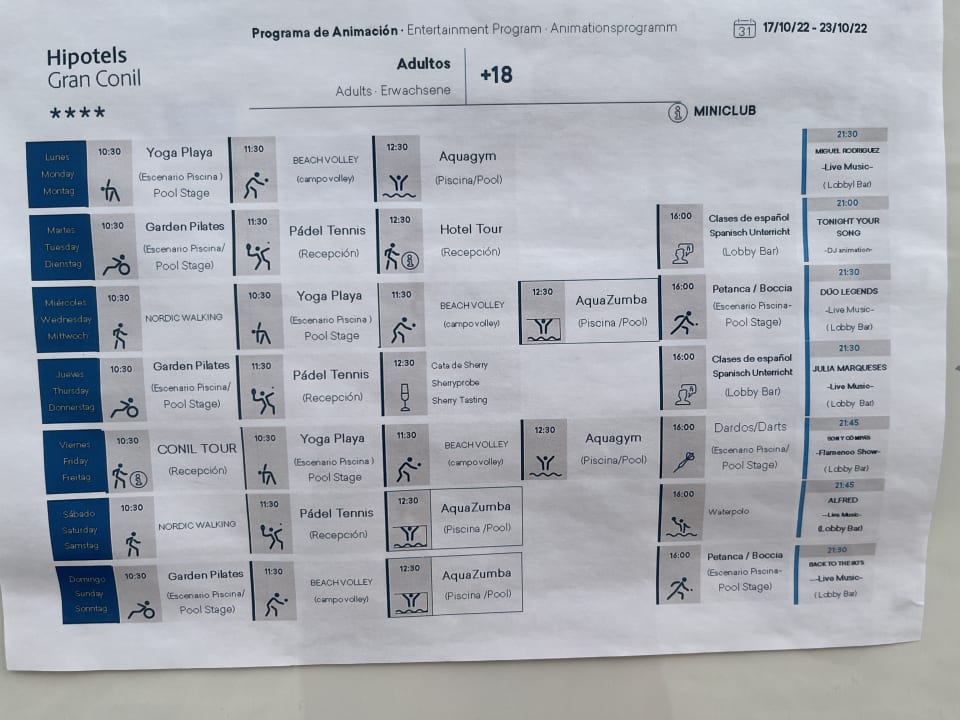 Sport & Freizeit Hipotels Gran Conil Hotel