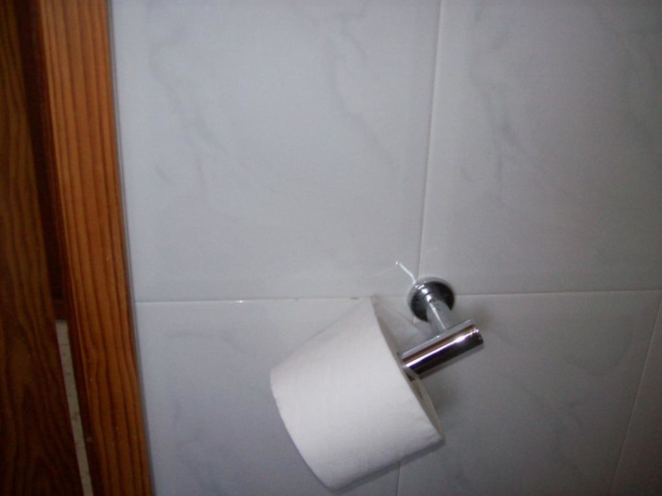 Toilette im Bad, Papierrollenhalter defekt Corona Roja