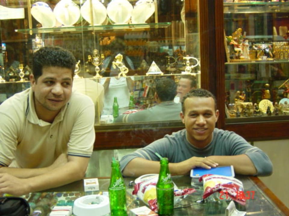 The nice fellows of the hotel shop Pyramisa Hotel Luxor