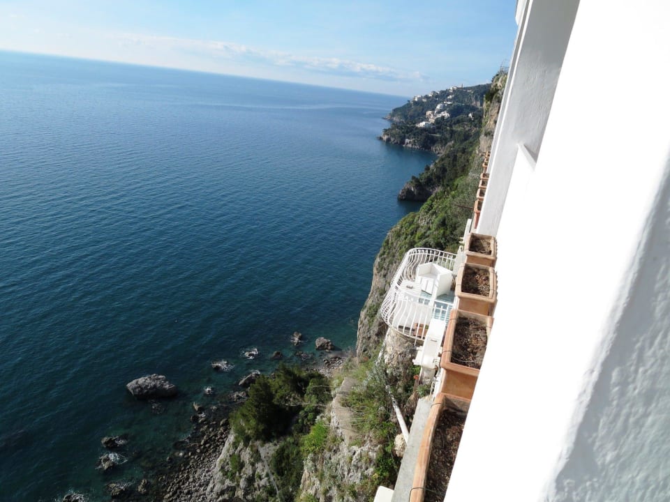 Blick aus dem Fenster Hotel La Ninfa