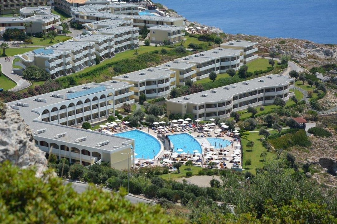 Hotel von oben... Hotel Kalithea Horizon Royal
