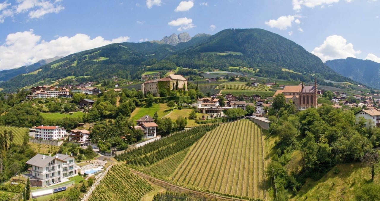 Panoramaausblick Richtung Schenna Residence Fiegl