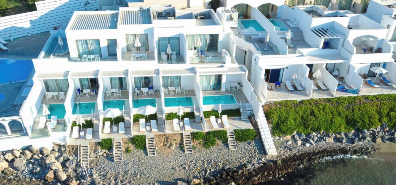 Außenanasicht Knossos Beach Bungalows Suites Resort & Spa