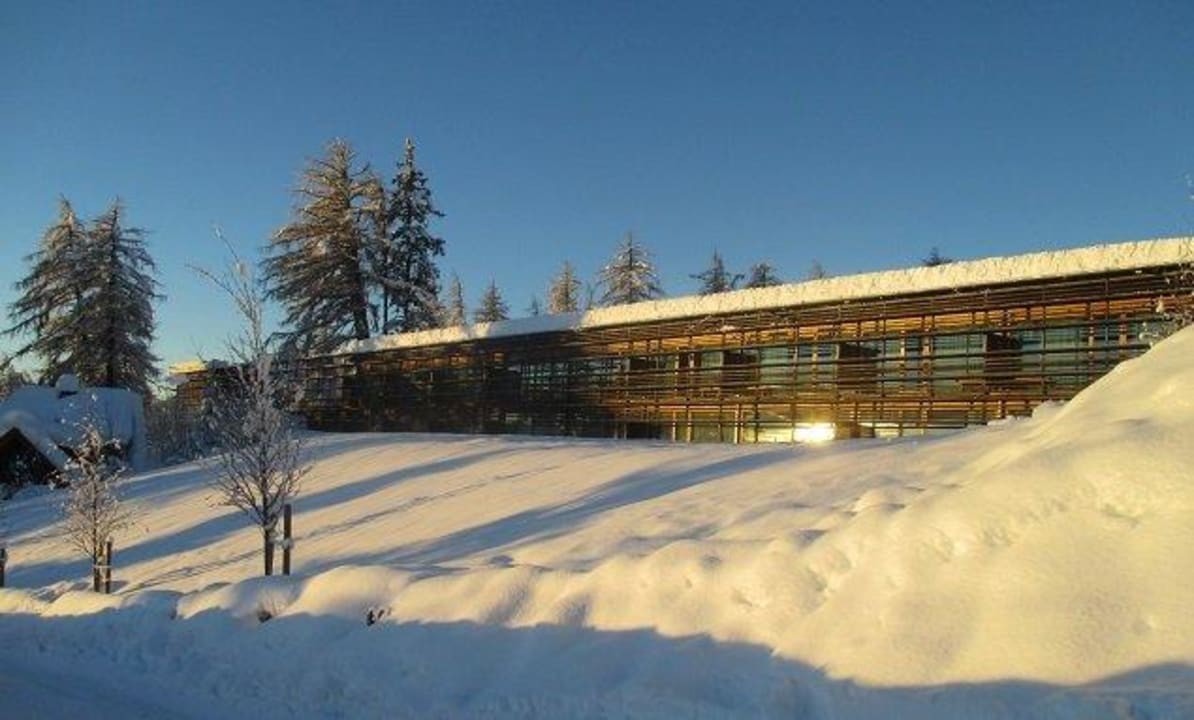 Vigilius mountain resort im Schnee Vigilius Mountain Resort