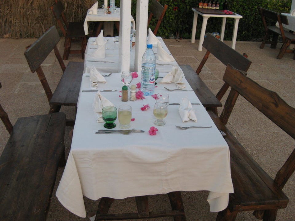 Festlich gedeckter Tisch für uns Djerba Sun Beach Hotel & Spa