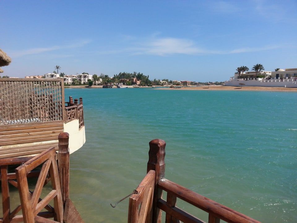 Uitzicht vanaf het balkon van de bungalow Panorama Bungalows Resort El Gouna