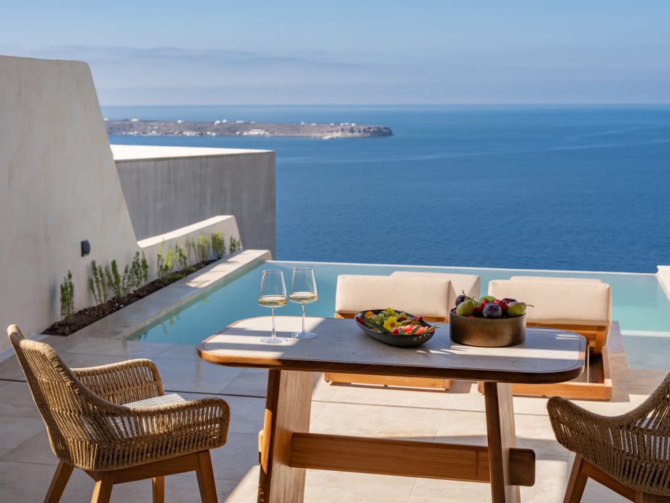 Ausblick Santo Mine Oia Suites