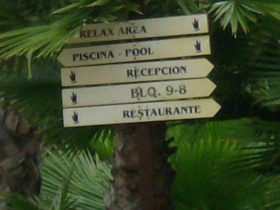 Sehr übersichtliche Beschilderung La Palma Princess