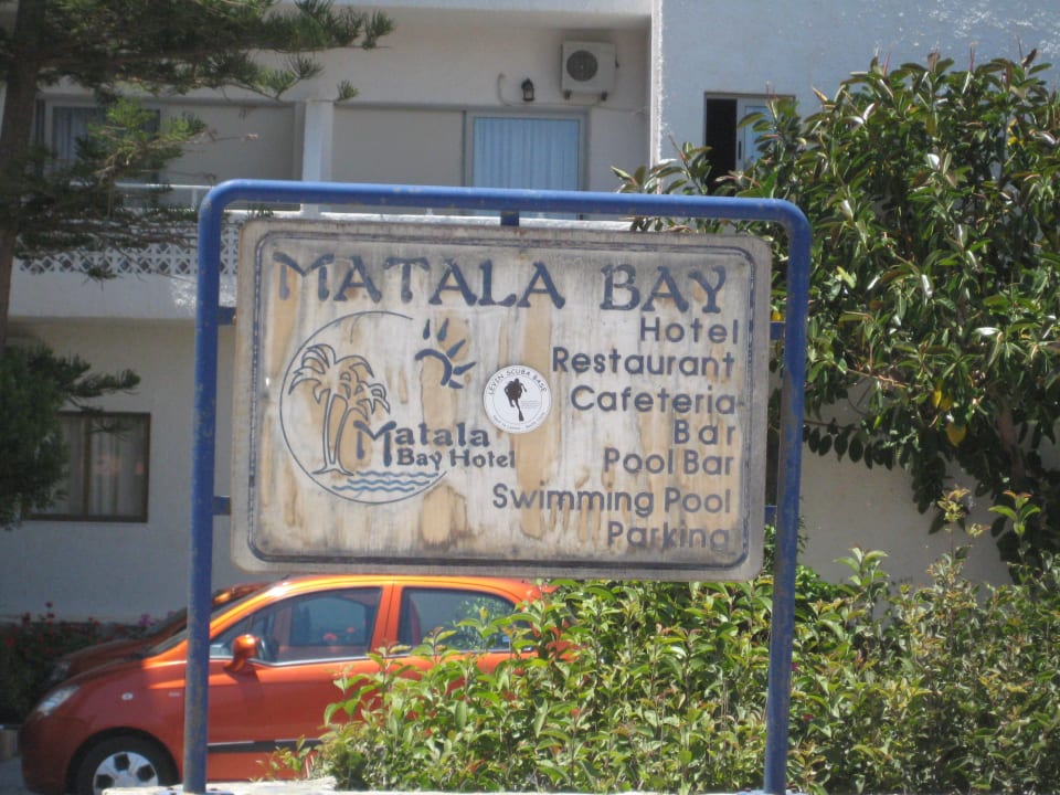 Eingangsschild Matala Bay Hotel & Apartments