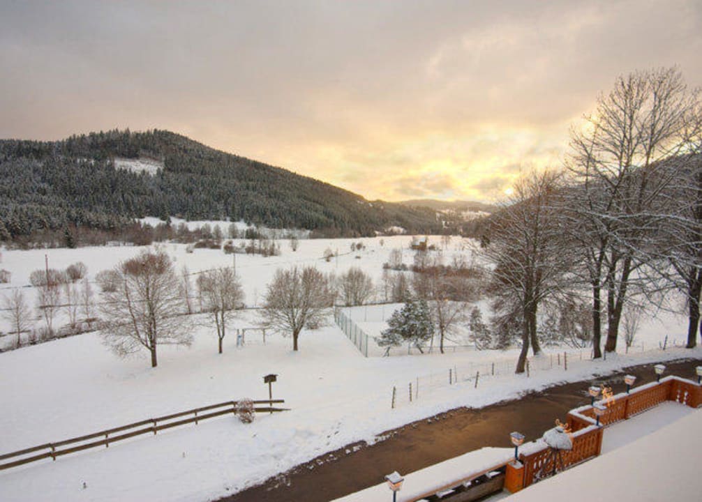 Panoramablick vom Balkon in der Maisonette-Suite Heizmannshof Hotel & Restaurant