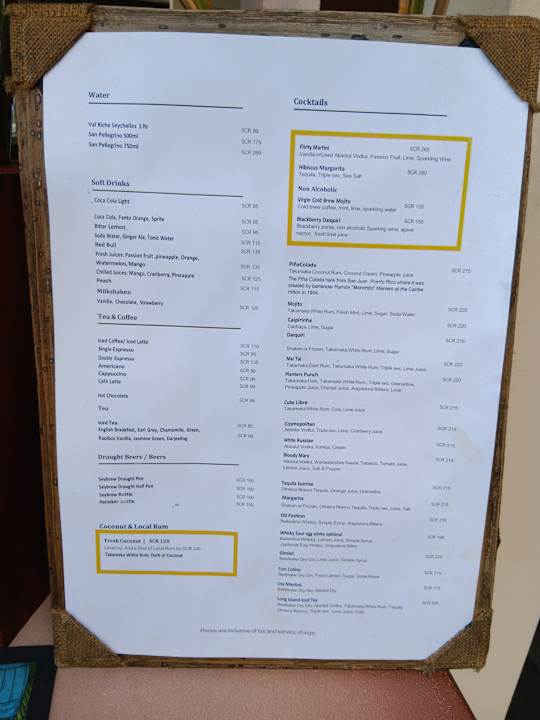 Gastro DoubleTree by Hilton Seychelles - Allamanda Resort and Spa