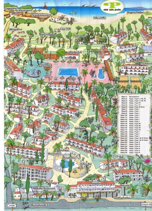 Plan der Anlage TUI MAGIC LIFE Cala Pada