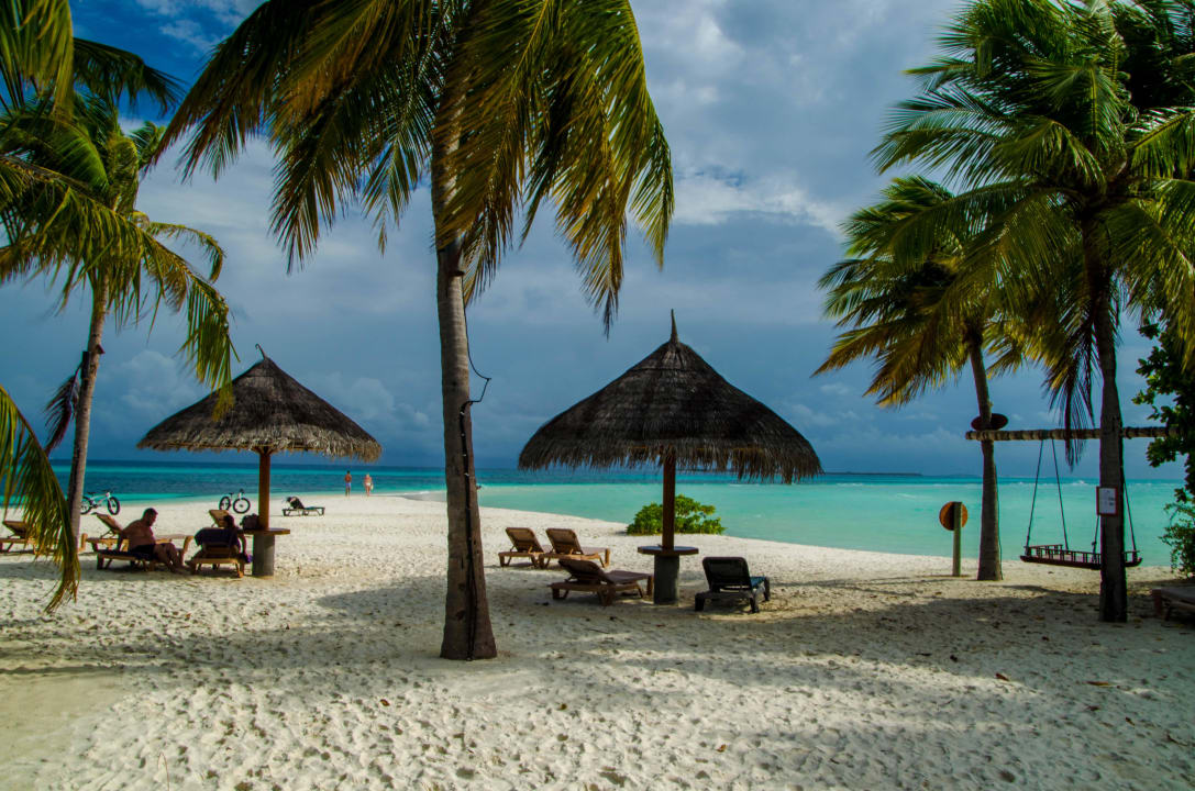 Im Hintergrund die Landzunge Kuredu Island Resort & Spa