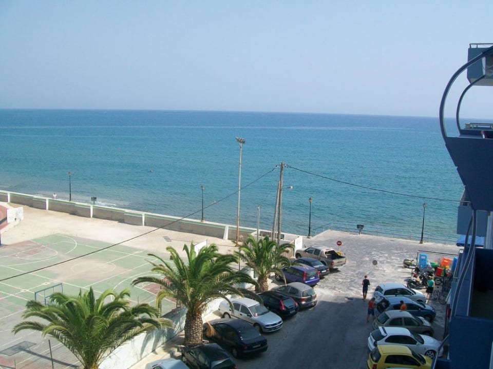 Blick vom Balkon Hotel Astron