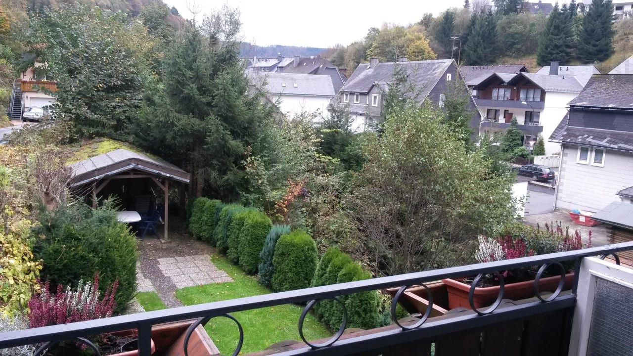 Zimmerausblick im Herbst Aktivpension Regenbogen