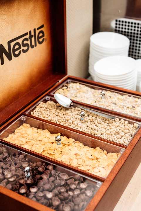 Breakfast smorgasbord. Hotel Kracow Residence