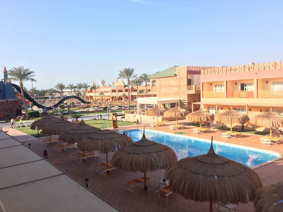 Ausblick von unserem Balkon. Pickalbatros Aqua Blu Resort - Sharm El Sheikh
