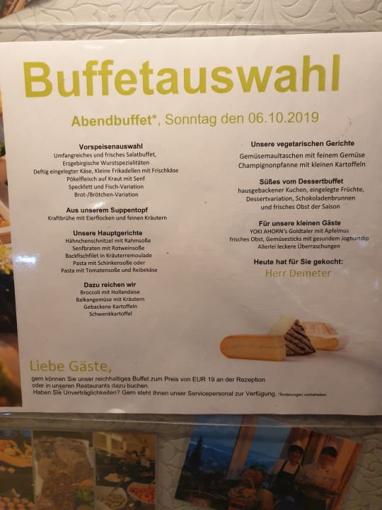 Gastro AHORN Hotel Am Fichtelberg