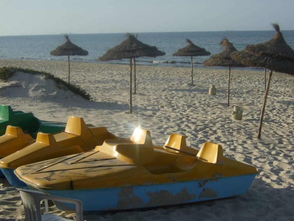 Sonnenuntergang am Strand Hotel Neptunia Skanes