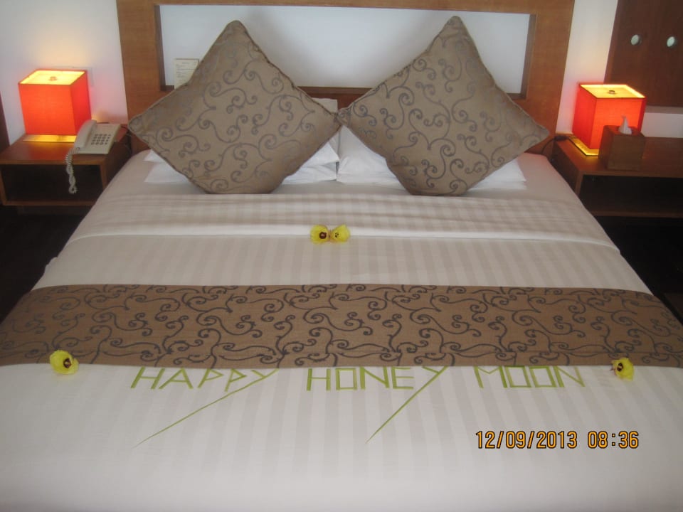 Unser Willkommensgruß Medhufushi Island Resort