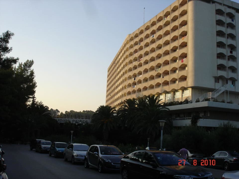 Ankunft vorm Hotel Hotel Athos Palace