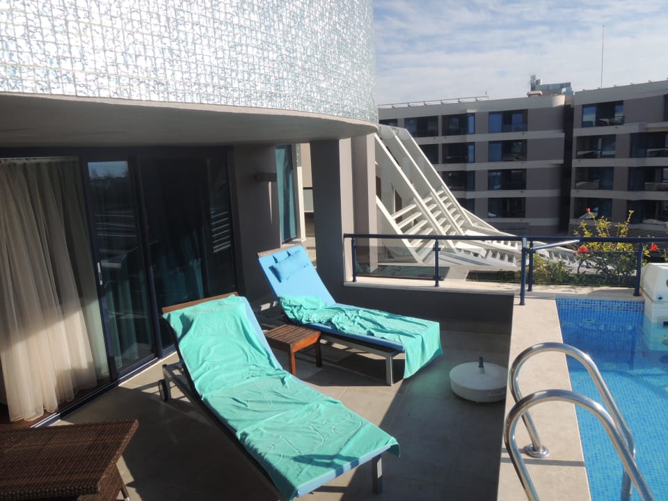 Terrasse der Royal Suite mit Private Pool Susesi Luxury Resort