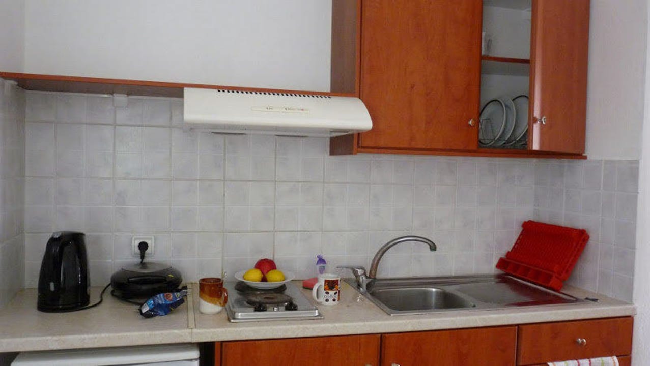 Pokój dzienny w studio Hotel Eriva