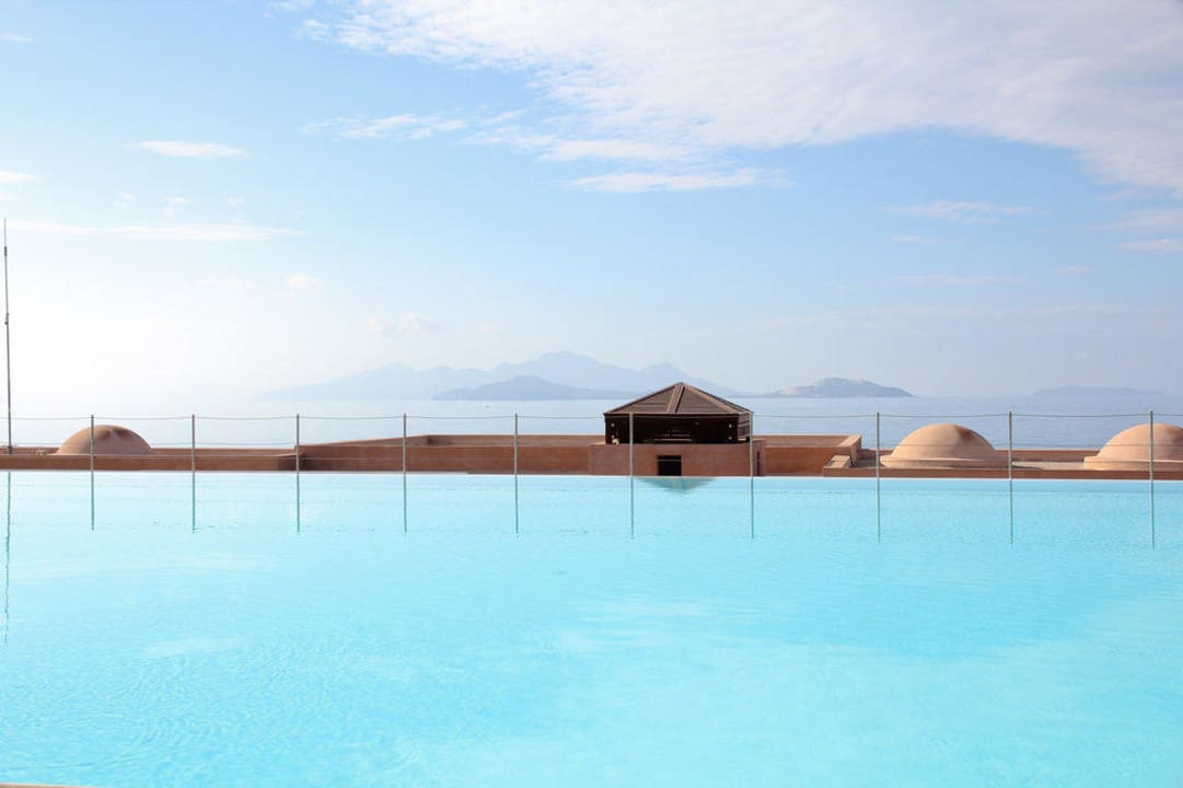 Blick vom Eingangsgebäude Atlantica Belvedere Resort