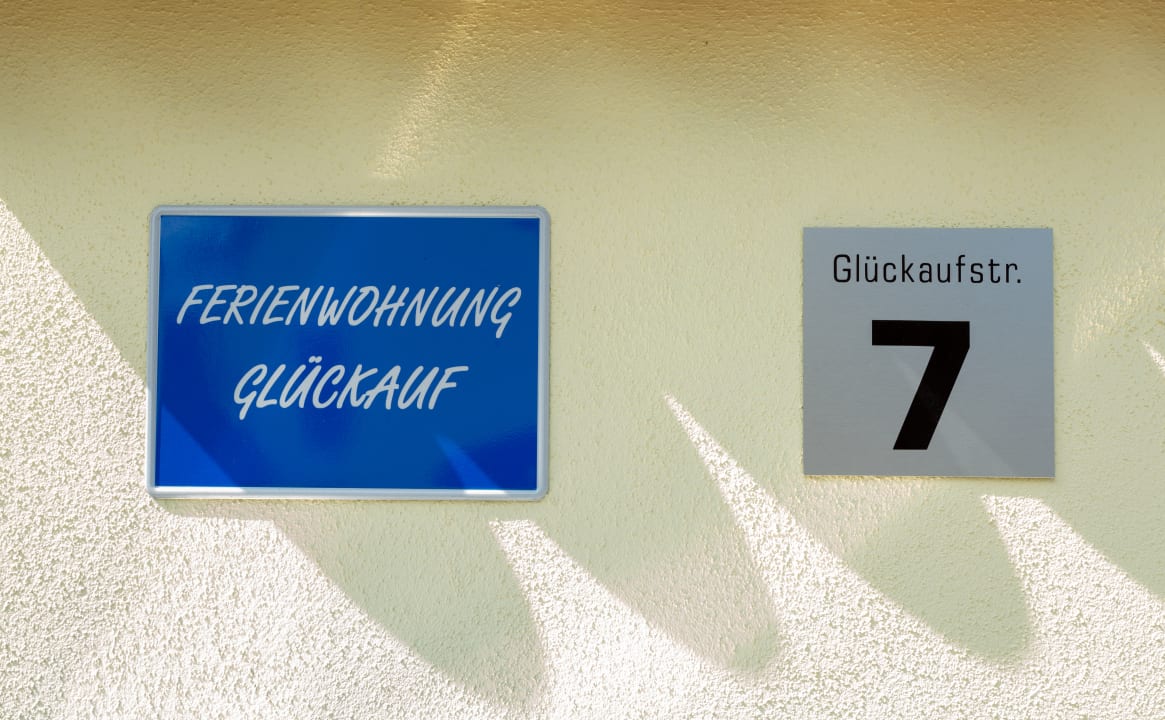 Außenansicht Ferienwohnung Glückauf