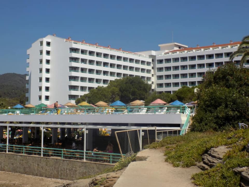 Widok od str plaży Hotel Grand Efe