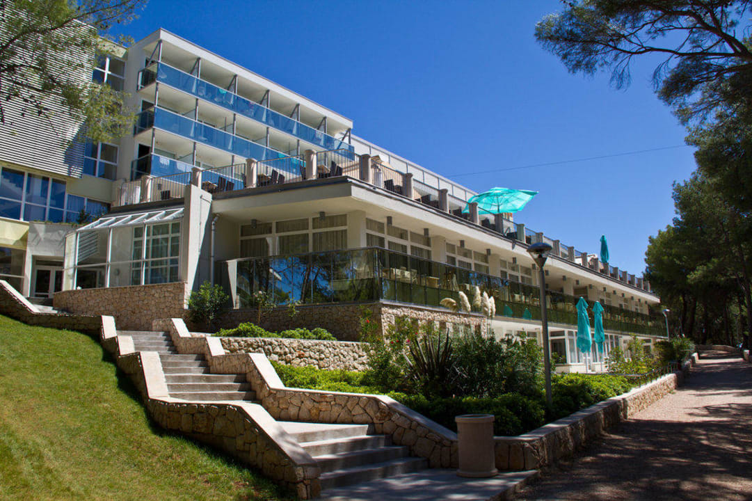 Hotel Vespera von der Strandseite aus Family Hotel Vespera